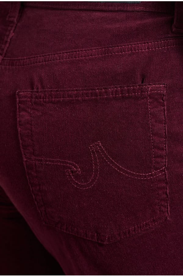 brinley straight jean in winery cord