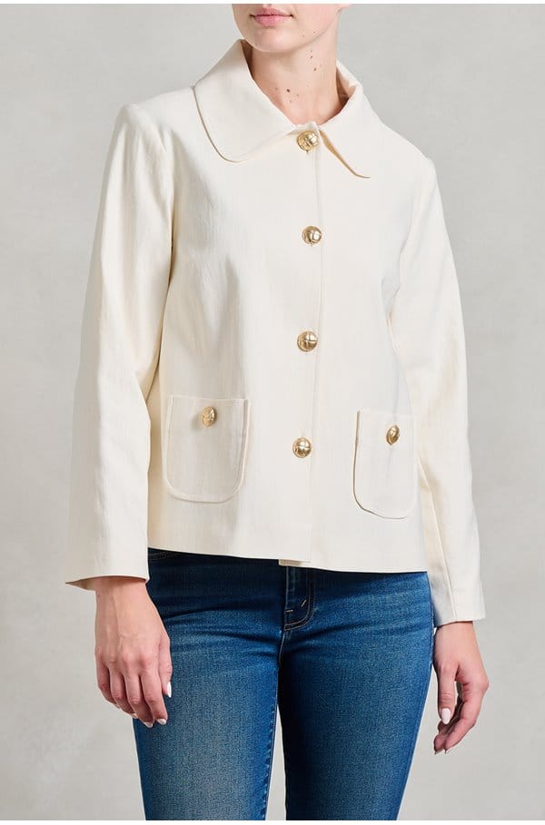 swing jacket in cream