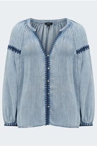 toshi top in medium cloud wash 