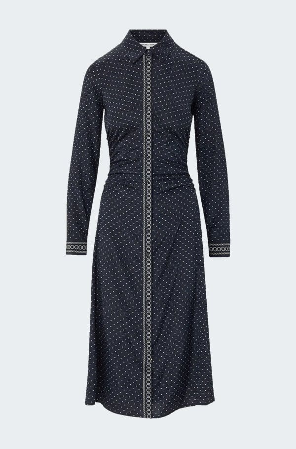 lex dress in navy multi