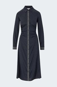 lex dress in navy multi 