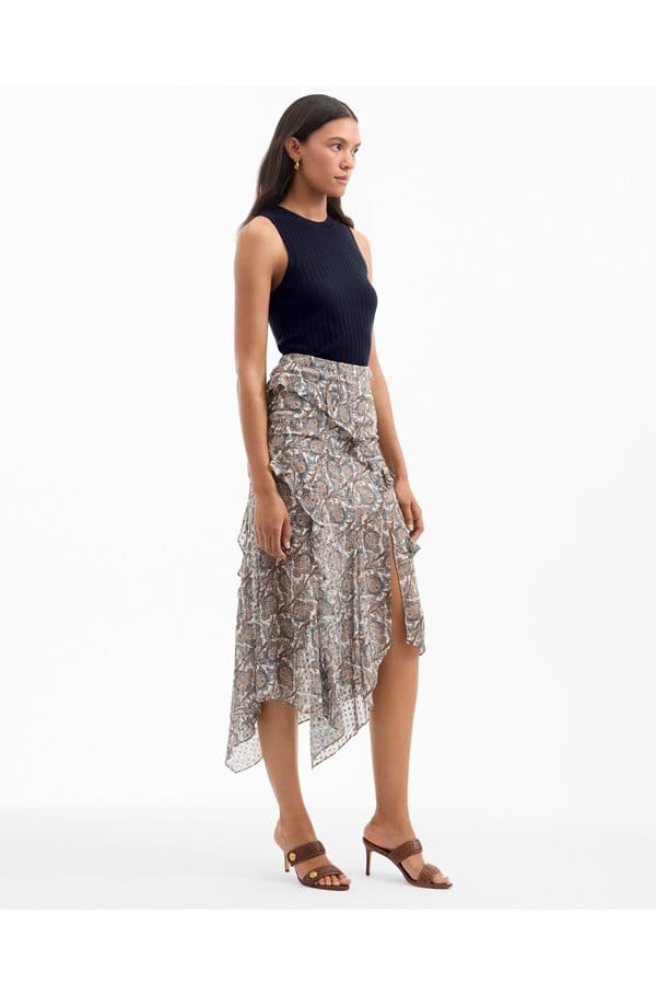 eleonora skirt in dove multi 