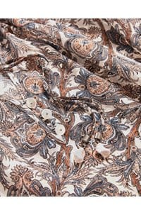 hickory blouse in dove multi