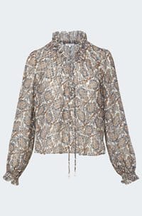 hickory blouse in dove multi