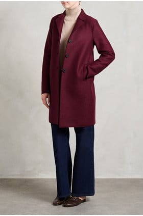 Boxy Coat In Cinabre 