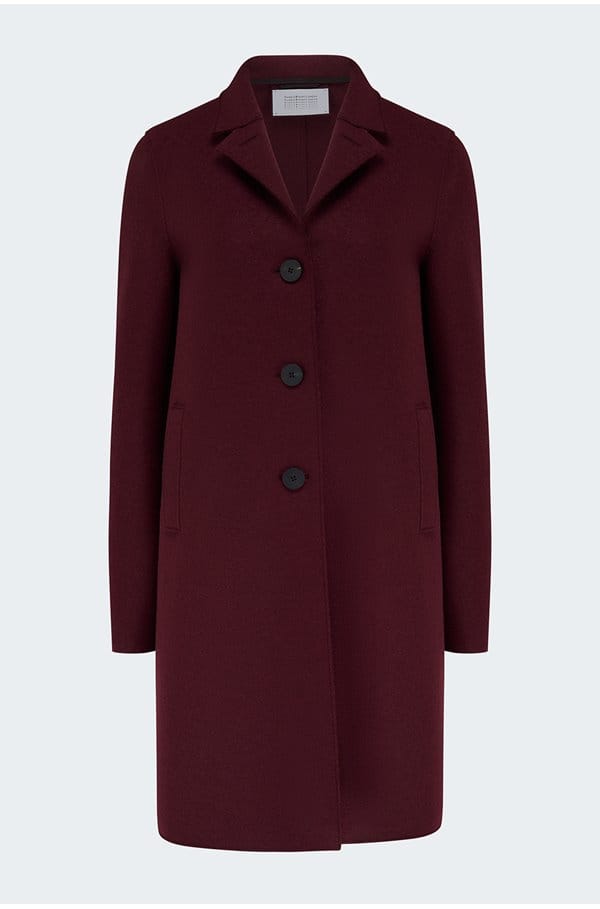 boxy coat in cinabre 
