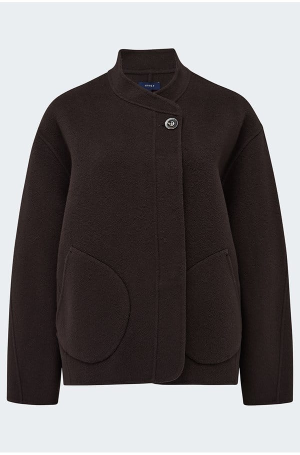 windsor jacket in aubergine 