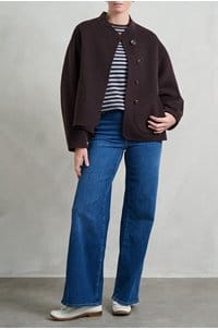 windsor jacket in aubergine