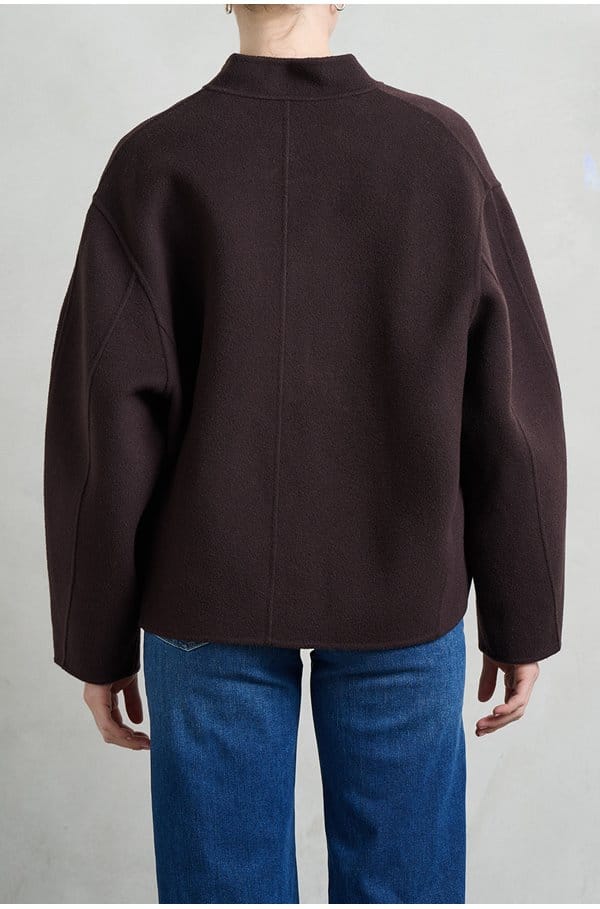 windsor jacket in aubergine