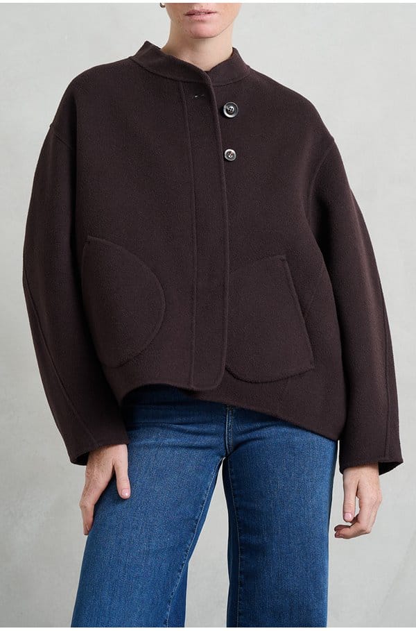 windsor jacket in aubergine