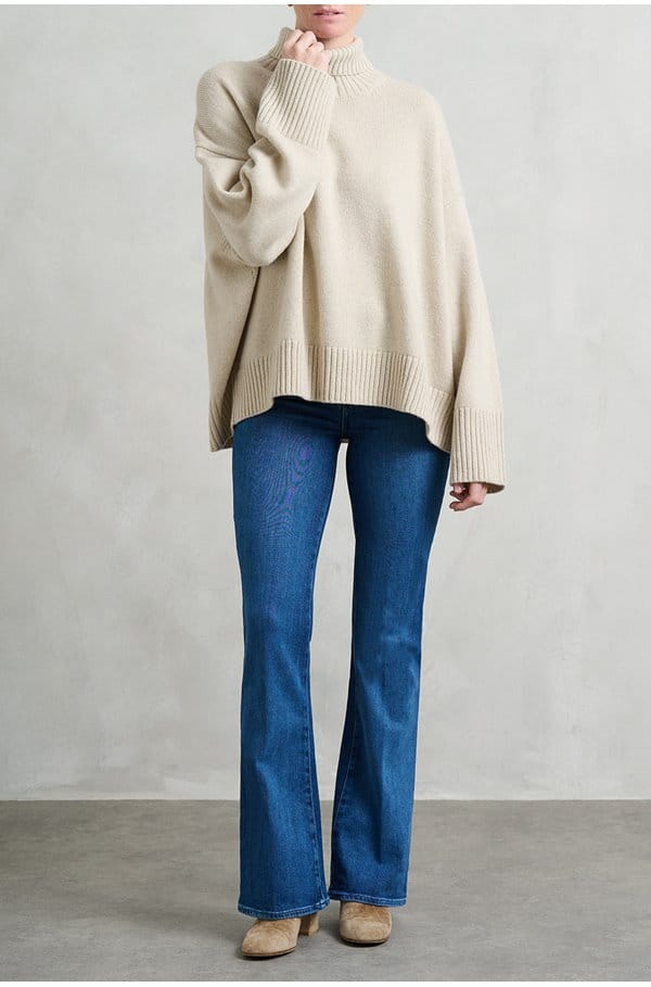 william jumper in ecru chine