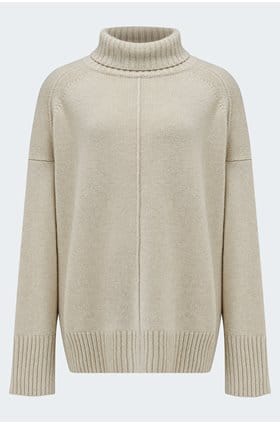 William Jumper In Ecru Chine