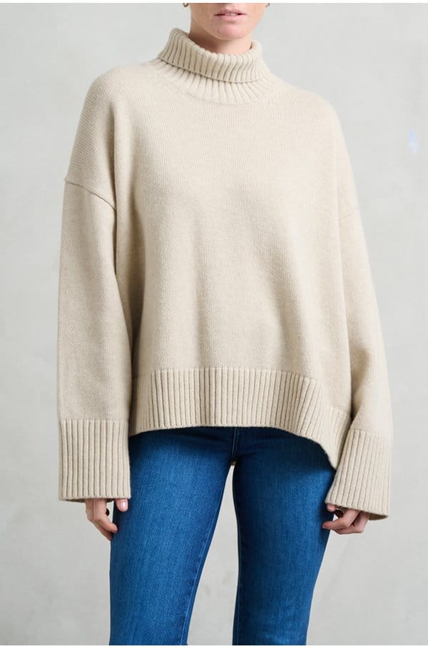 william jumper in ecru chine