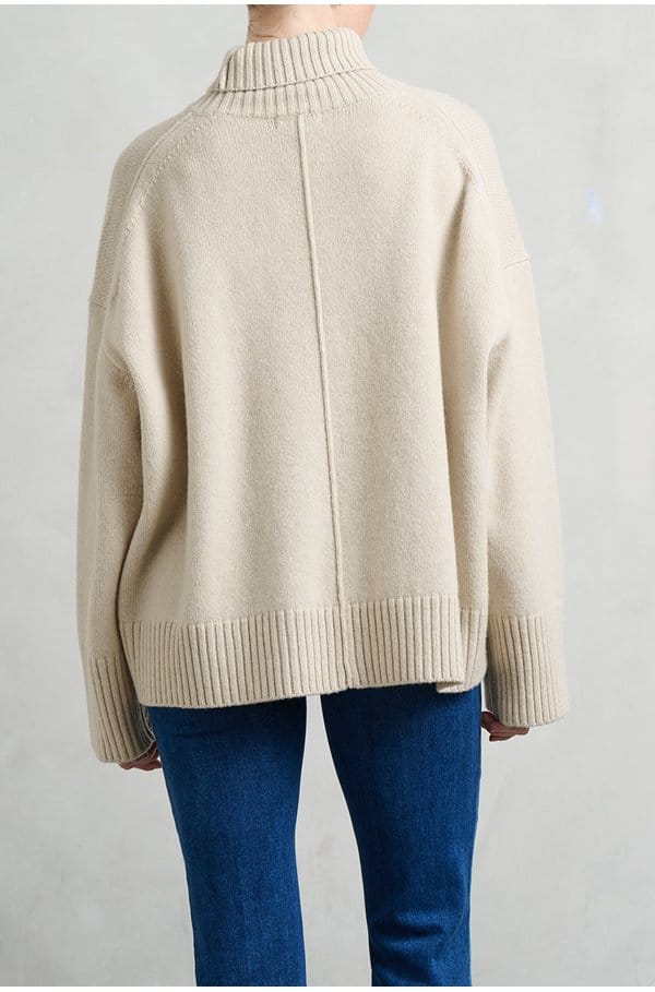 william jumper in ecru chine