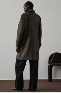 simba coat in marron noir