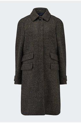 Simba Coat In Marron Noir