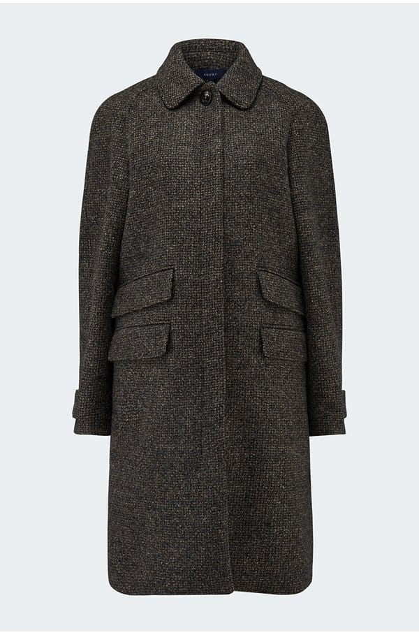simba coat in marron noir