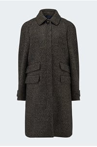 simba coat in marron noir