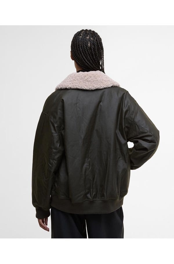 maxine wax jacket in olive 