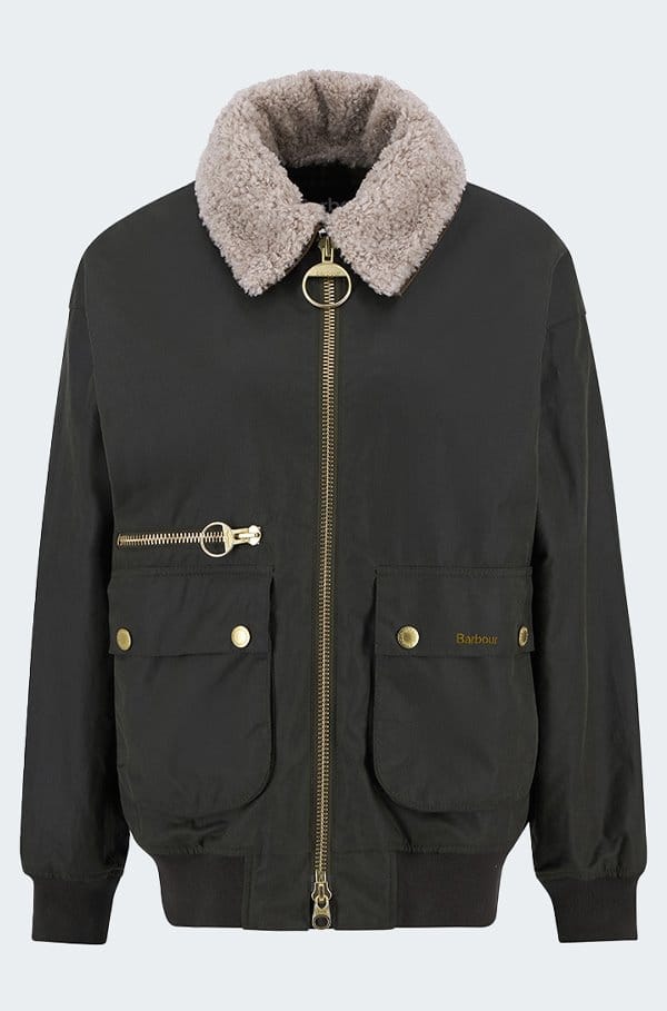 maxine wax jacket in olive