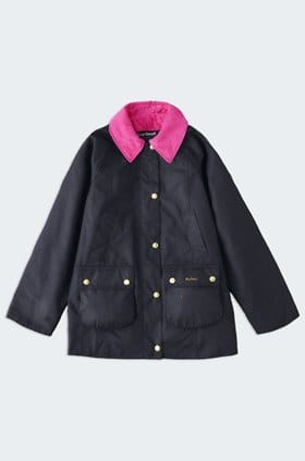 Icons Modern Beadnell Wax Jacket In Navy Classic