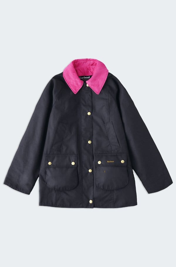 icons modern beadnell wax jacket in navy classic