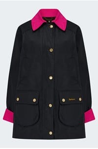 icons modern beadnell wax jacket in navy classic