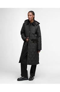 meredith quilted jacket in black classic tartan