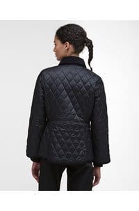 fitted beadnell quilted jacket in black