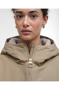 inola showerproof jacket in military brown ancient 