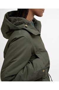 inola showerproof jacket in olive ancient 