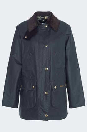 Modern Beadnell Wax Jacket In Sage Ancient