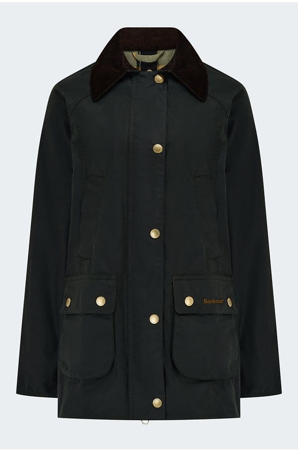 modern beadnell wax jacket in sage ancient 