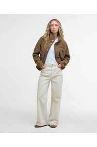 mable fleece jacket in military brown