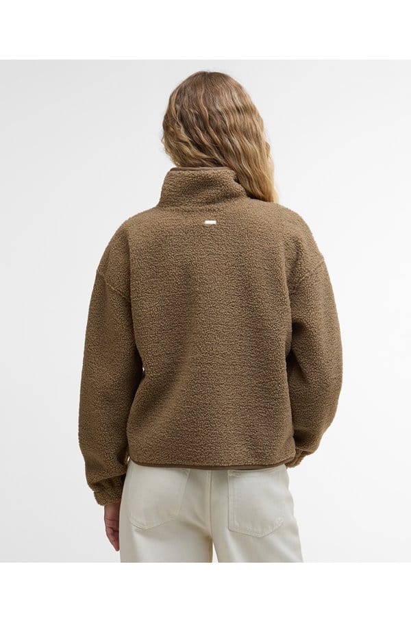 mable fleece jacket in military brown