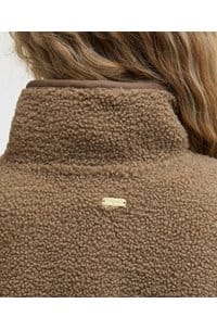 mable fleece jacket in military brown
