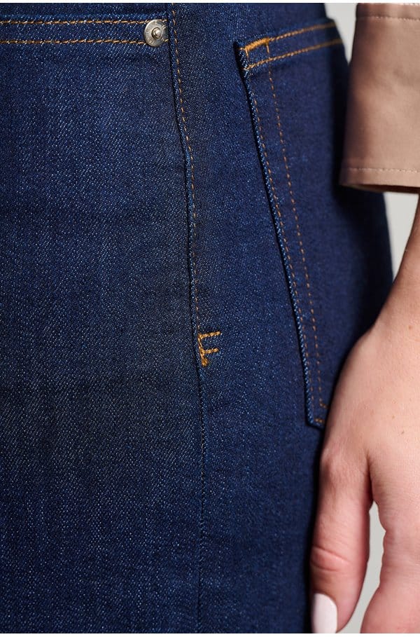 le slim palazzo long in rinse