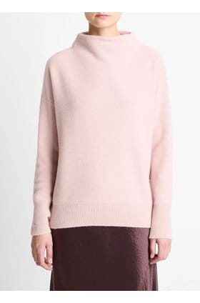 Boiled Funnel Neck Pullover In Balletto