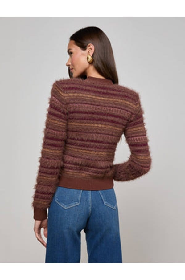 ariadne cardigan in mauve multi