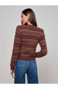ariadne cardigan in mauve multi