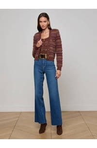 ariadne cardigan in mauve multi