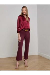 dani blouse in black cherry