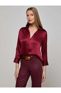 dani blouse in black cherry