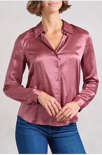 tyler blouse in dark mauve