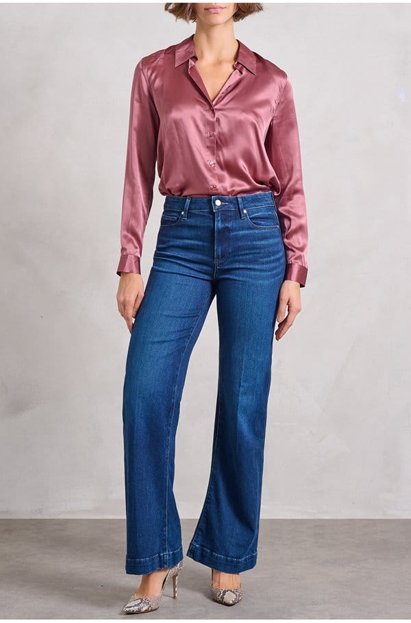 tyler blouse in dark mauve