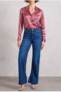 tyler blouse in dark mauve