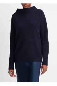 boiled funnel neck pullover in coastal