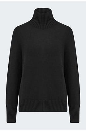 Mock Neck Sweater in Black