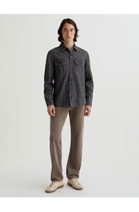 protege straight jean in industrial taupe