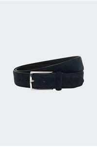 suede belt in navy
